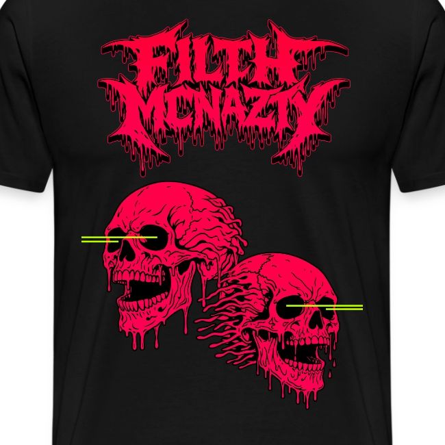 Filth McNazty - Red Skull Laser T-Shirt